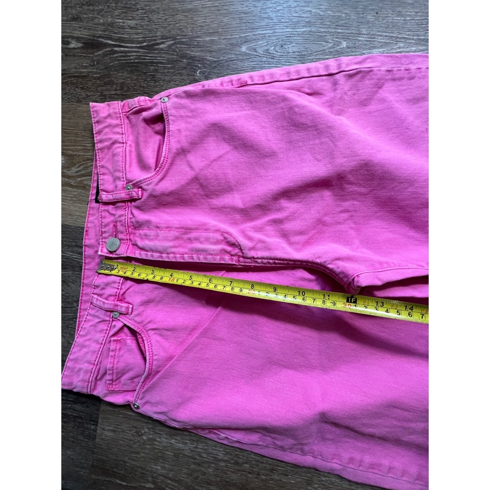 Blank NYC The Baxter Jeans Women 29 Pink High Rise Raw Hem Straight Leg - Picture 4 of 9